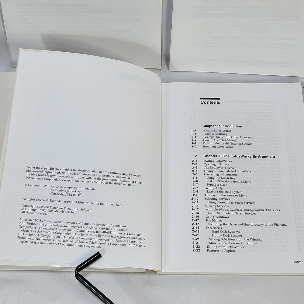VTG 1990 Lotus Works Tutorial Reference Financial Worksheet User Guide Books - Picture 8 of 10
